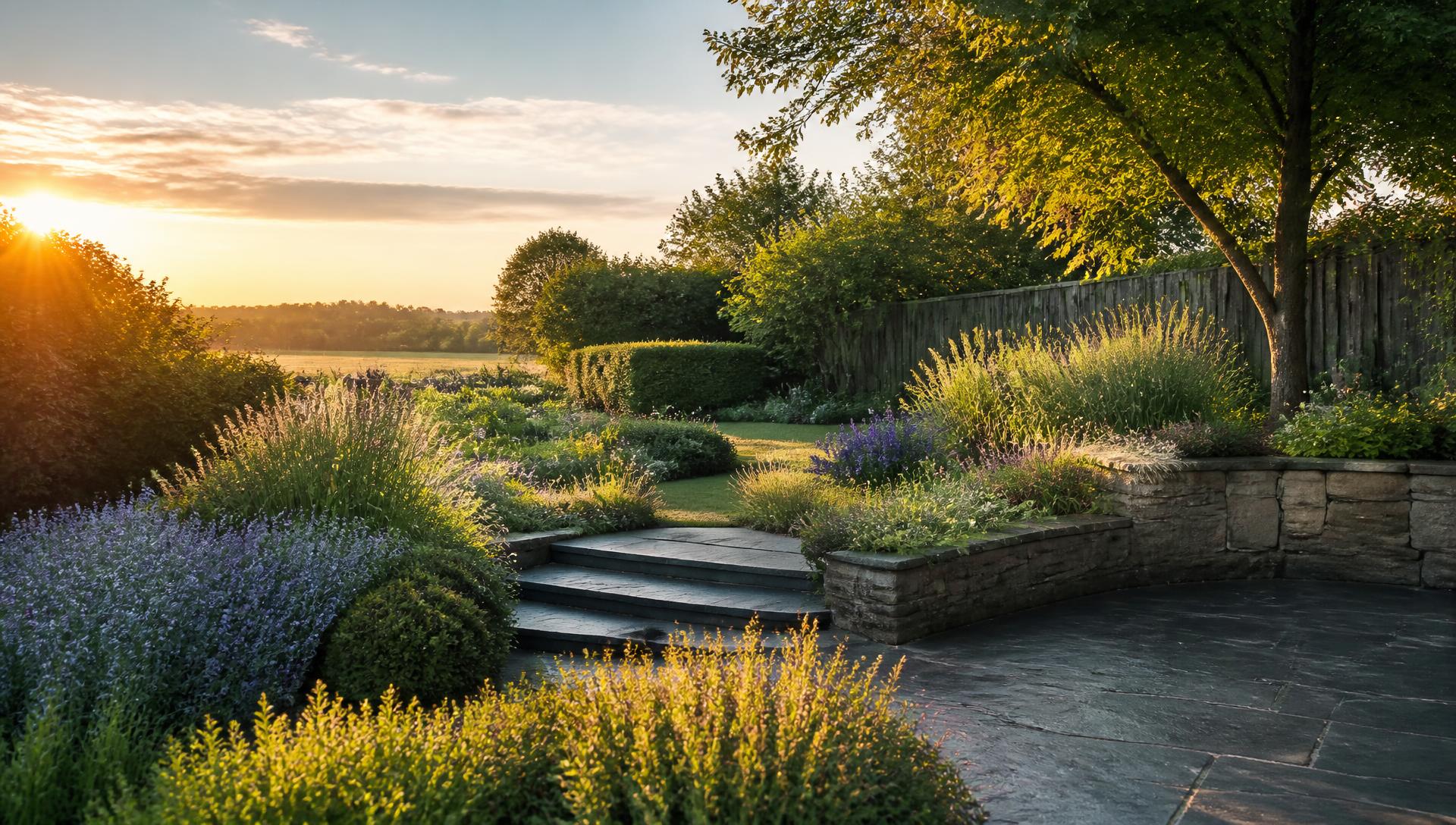 Moderne tuin en terras aangelegd door GroenRuim